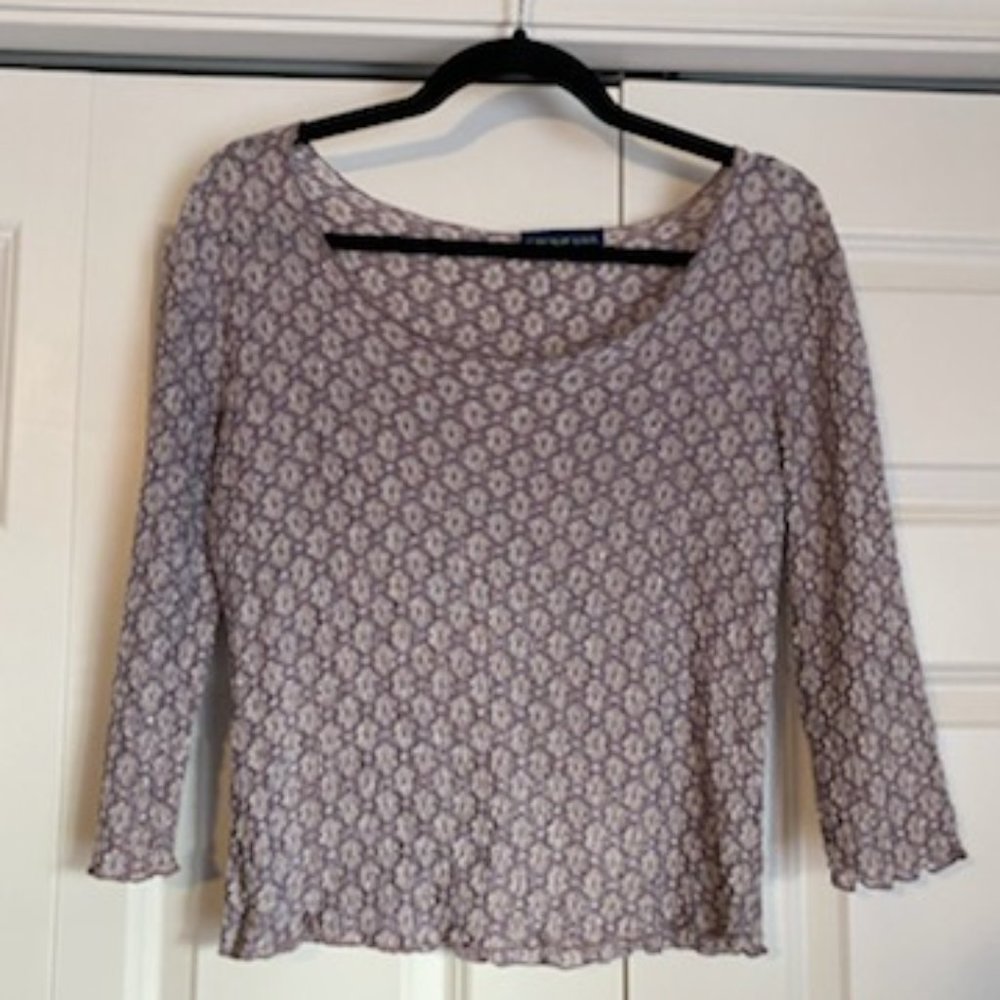 lavender lace blouse